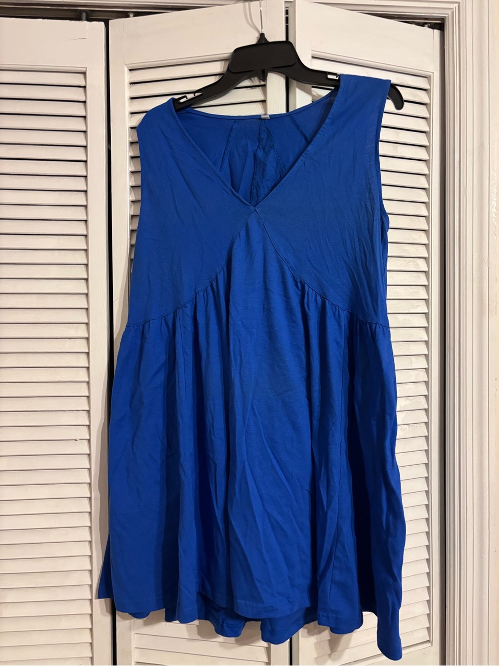 Amazon Blue Sleeveless Midi Dress